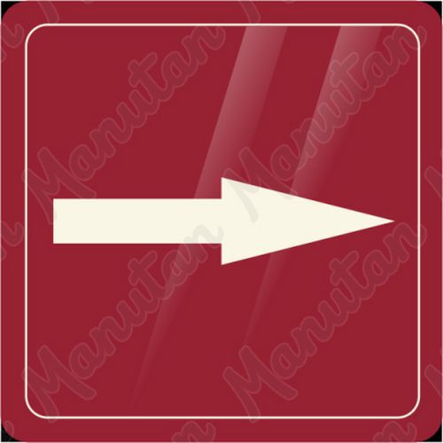 Šipka, samolepka 90 x 90 x 0,1 mm, zelená