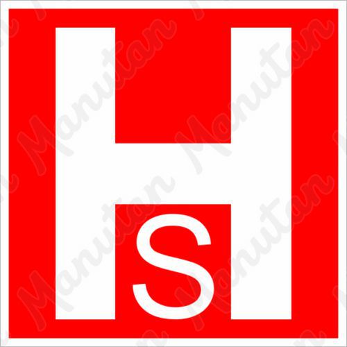 Hydrant suchovod, plast 150 x 150 x 1,1 mm, fotoluminiscenční