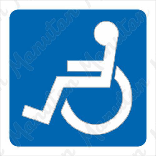 Bezbariérový přístup, plast 125 x 125 x 0,5 mm