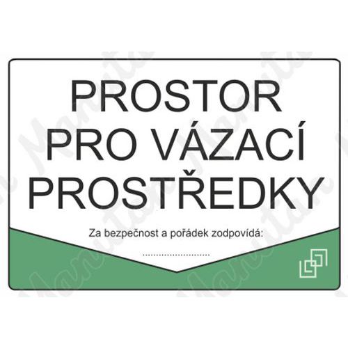 Prostor pro vázací prostředky, plast 297 x 210 x 0,5 mm A4