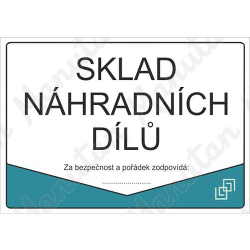 Sklad náhradních dílů, plast 297 x 210 x 0,5 mm A4