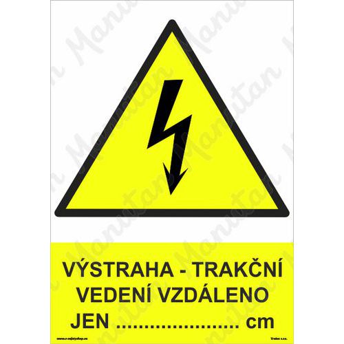 Výstraha vstupovat na trať životu nebezpečno, plast 297 x 420 x 0,5 mm A3