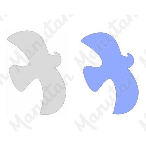 UV silueta na prosklené plochy, samolepka 148 x 210 x 0,1 mm A5