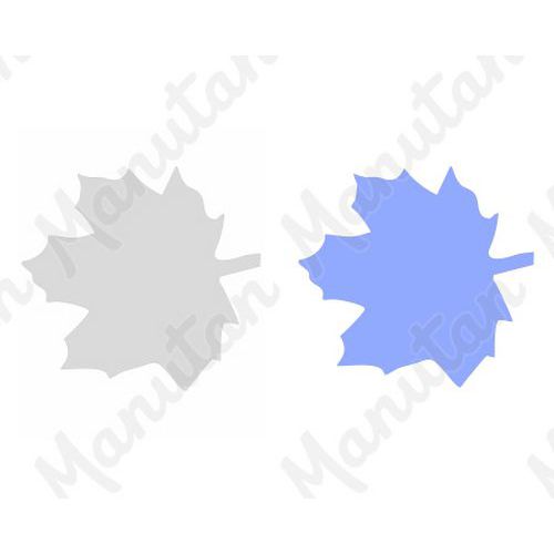 UV silueta na prosklené plochy, samolepka 105 x 148 x 0,1 mm A6, javorový list