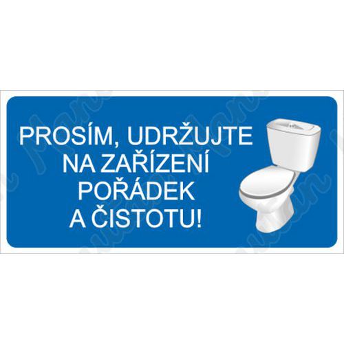 Udržujte na zařízení pořádek a čistotu, plast 190 x 90 x 0,5 mm