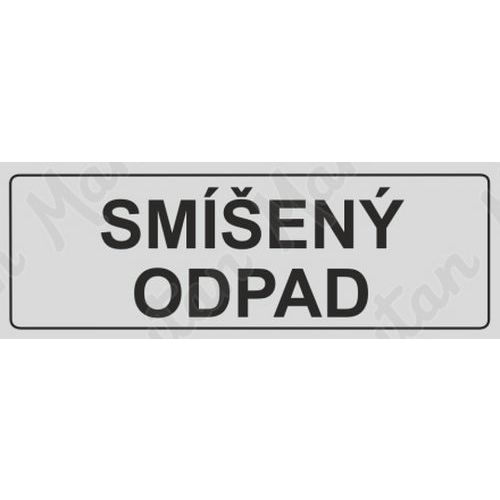 Recyklace smíšený odpad, samolepka 290 x 100 x 0,1 mm