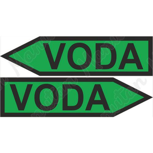 Voda, plast 285 x 74 x 0,5 mm vpravo