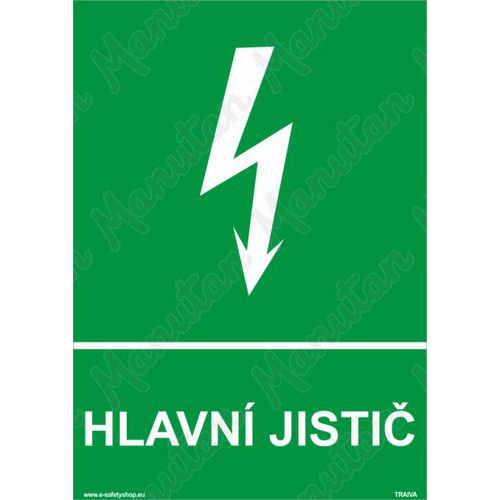 Hlavní jistič, plast 105 x 148 x 0,5 mm A6