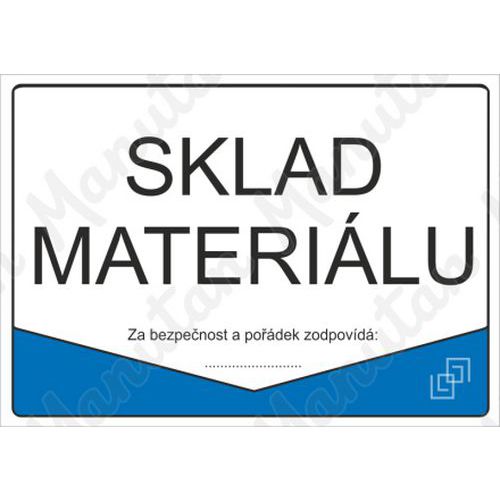 Sklad materiálu, plast 297 x 210 x 0,5 mm A4