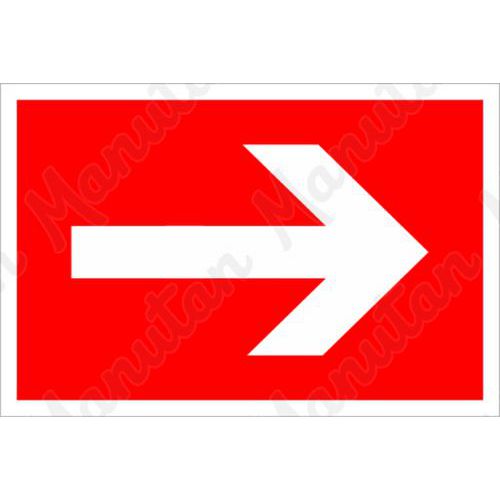 Šipka k požárnímu zařízení, plast 300 x 150 x 1,1 mm, fotoluminiscenční