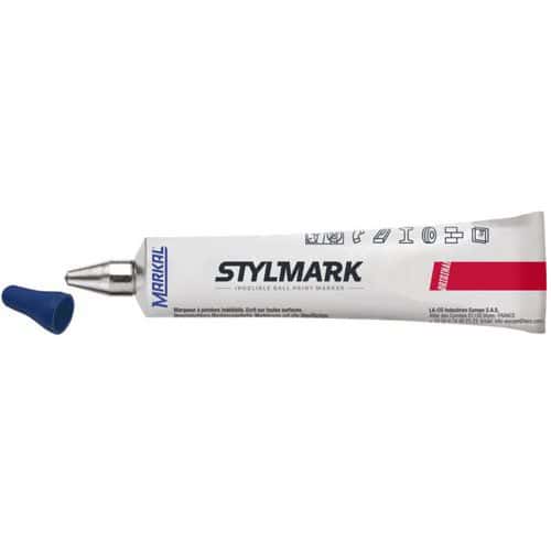 Průmyslový popisovač v tubě Stylmark, modrá