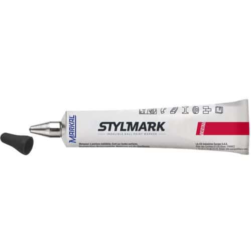 Průmyslový popisovač v tubě Stylmark, černá