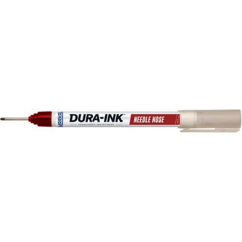 Průmyslový inkoustový popisovač Markal Dura-Ink 5 s mikrohrotem, červený