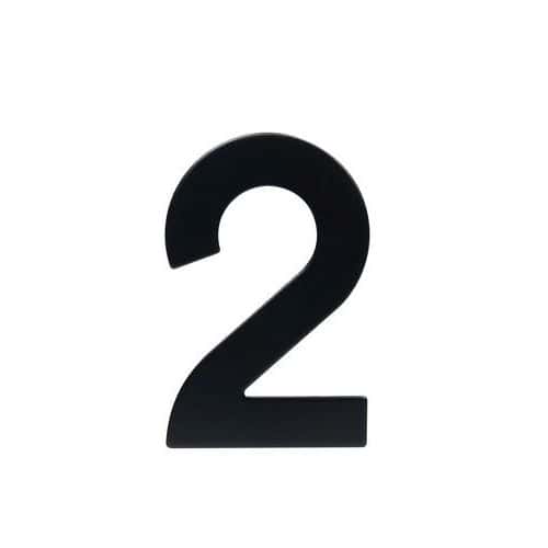 Nerezové číslo ve 2D provedení, výška 95 mm, znak "2"