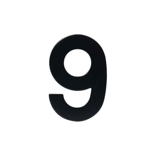 Nerezové číslo ve 2D provedení, výška 95 mm, znak "9"