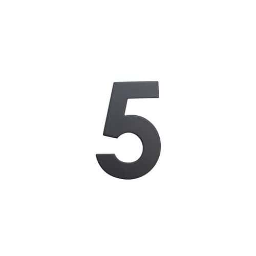 Nerezové číslo ve 2D provedení, výška 75 mm, znak "5"