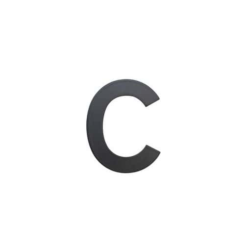 Nerezové číslo ve 2D provedení, výška 75 mm, znak "C"