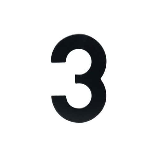 Nerezové číslo ve 2D provedení, výška 95 mm, znak "3"
