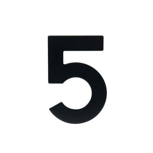 Nerezové číslo ve 2D provedení, výška 95 mm, znak "5"