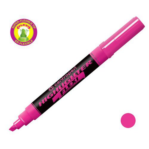 Zvýrazňovač CENTROPEN 8542 FLEXI, růžový