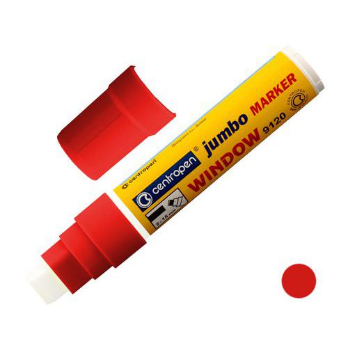 Popisovač CENTROPEN 9120 KŘÍDOVÝ, červený