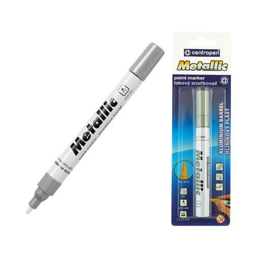 Popisovač CENTROPEN 9210 LACKMARKER, stříbrný