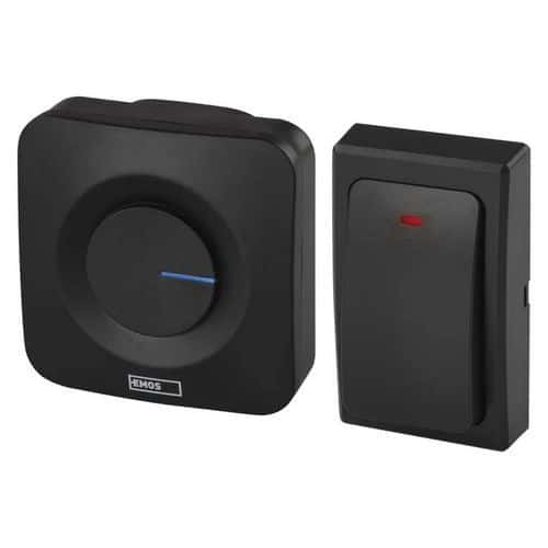 Bezdrátový domovní zvonek Emos P5729B, bezbateriový, do zásuvky, černý