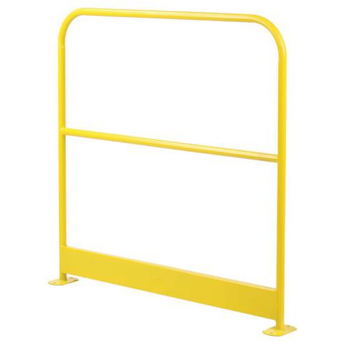 Kovová zábrana Manutan Expert Basic, žlutá, délka 100 cm