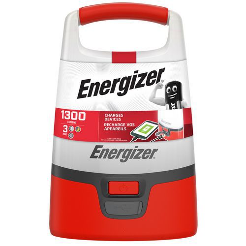 Nabíjecí LED svítilna Energizer s funkcí powerbanky, červená