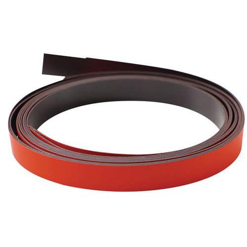 Magnetické pásky pro plánovací tabule, červené