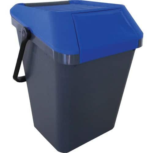 Odpadkový koš EasyMax 45 l černý/modrý