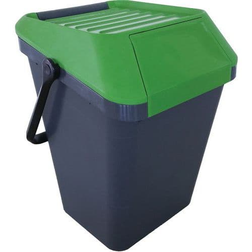 Odpadkový koš EasyMax 45 l černý/zelený