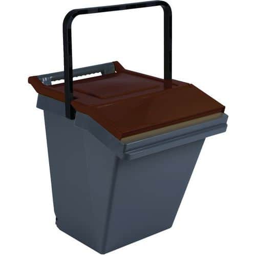 Nádoba na třídění odpadu Easytech 40 l hnědá/černá