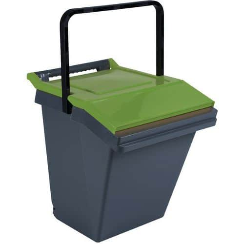Nádoba na třídění odpadu Easytech 40 l zelená/černá