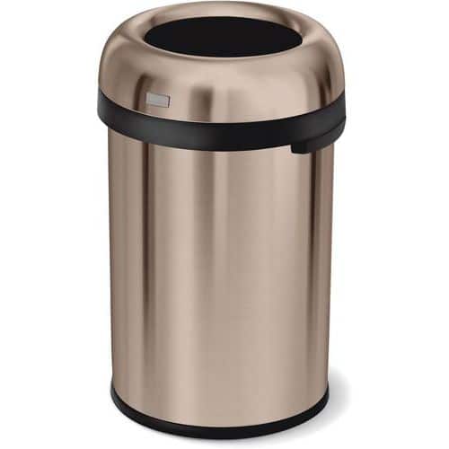Odpadkový koš Bullet Open Top 115 l Simpele Human růžově zlatá