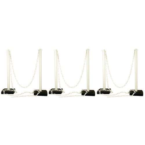 Plastový zahrazovací sloupek, 90 cm, bílé