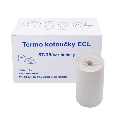 Kotouček do pokladny termocitlivý ECL 57/35 18m EET