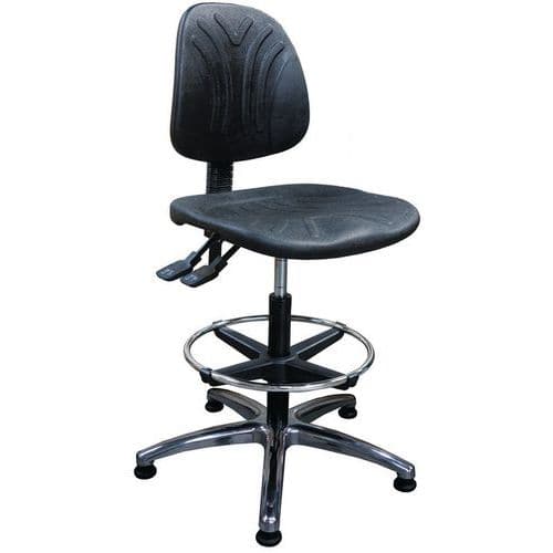 Zvyšená pracovní židle Tecno s kluzáky
