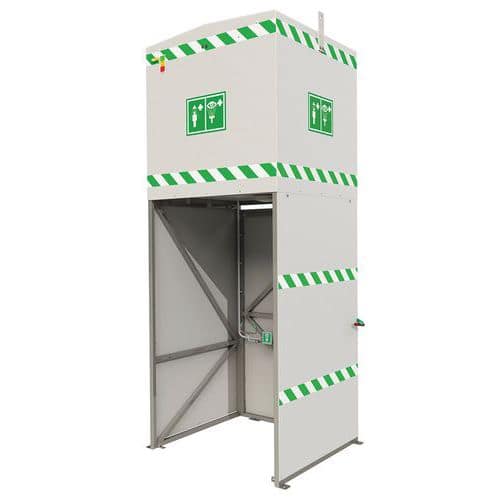 516278 - Bezpečnostní sprcha Hughes se zástěnou a ohřívačem, objem 1 500 l