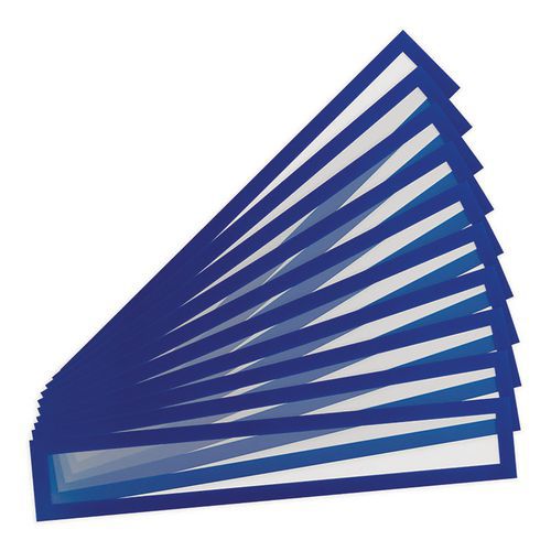 Informační kapsy Magneto Pro Solo Tarifold, magnetické, 80 x 445 mm, modrá, 10 ks