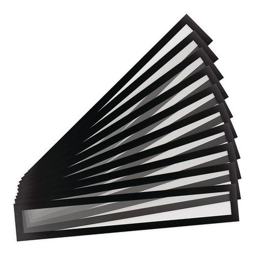Informační kapsy Magneto Pro Solo Tarifold, magnetické, 80 x 445 mm, černá, 10 ks