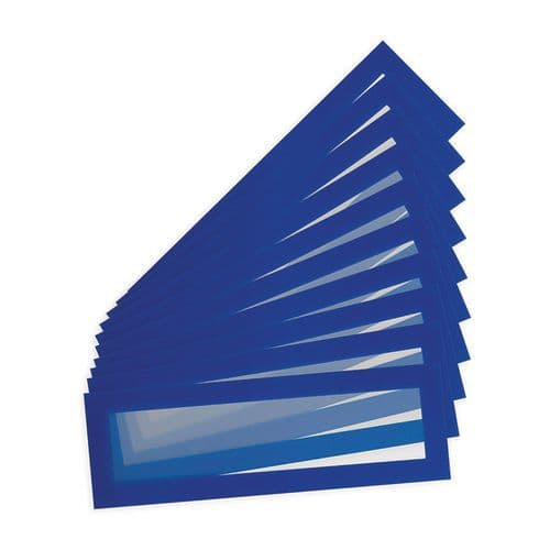 Informační kapsy Magneto Pro Solo Tarifold, magnetické, 80 x 235 mm, modrá, 10 ks
