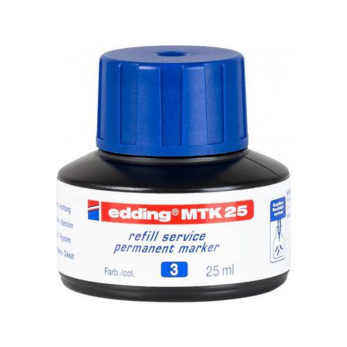 Náhradní inkoust pro permanentní popisovače edding MTK 25, modrý