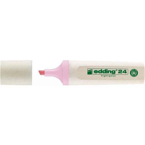 Zvýrazňovač edding 24 EcoLine, pastelově růžový (138)
