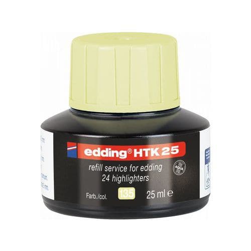 Náhradní inkoust pro zvýrazňovače edding HTK 25, pastelově žlutý (135)