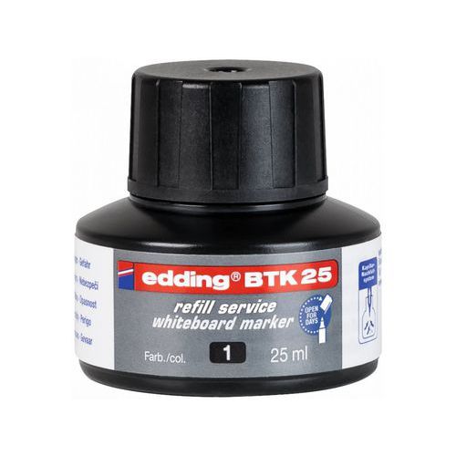 Náhradní inkoust pro popisovače na bílé tabule edding BTK 25, černý