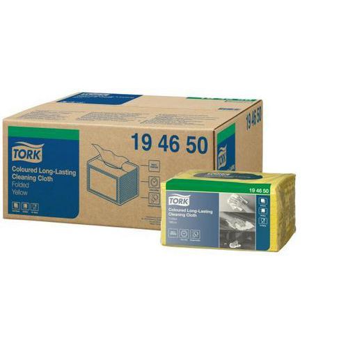 Netkaná textílie Tork Premium ve skládané verzi, žlutá, 40ks