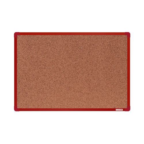Korková tabule boardOK, 90 x 60 cm, červená