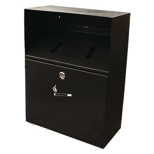 Nástěnný popelník Compact, černý