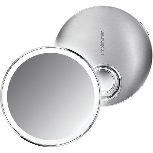 Zrcátko se senzorem Compact – stříbrné, průměr 10 cm